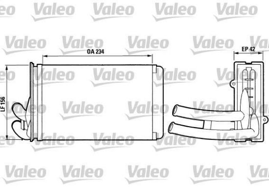 Obrázok Výmenník tepla vnútorného kúrenia VALEO  812012