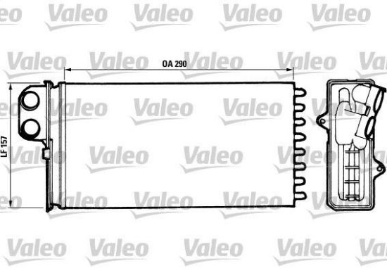 Obrázok Výmenník tepla vnútorného kúrenia VALEO  812037