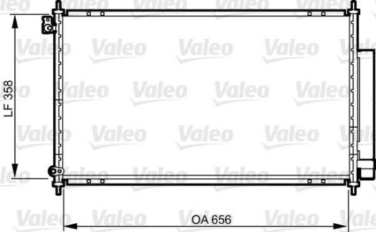 Obrázok Kondenzátor klimatizácie VALEO  814159