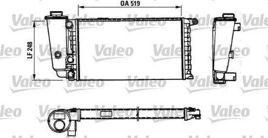 Obrázok Chladič motora VALEO  816707