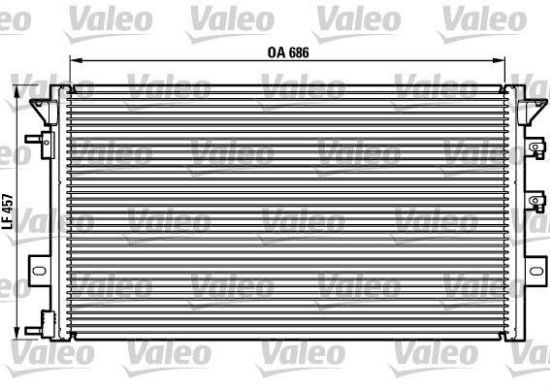 Obrázok Kondenzátor klimatizácie VALEO  817073