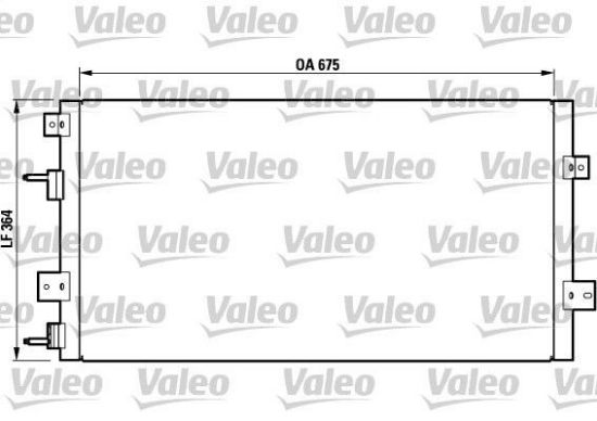 Obrázok Kondenzátor klimatizácie VALEO  817075
