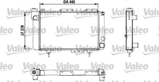 Obrázok Chladič motora VALEO  883463