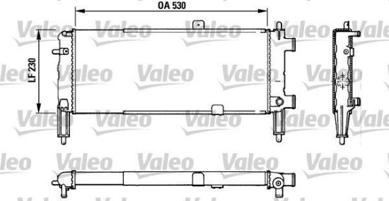 Obrázok Chladič motora VALEO  883767