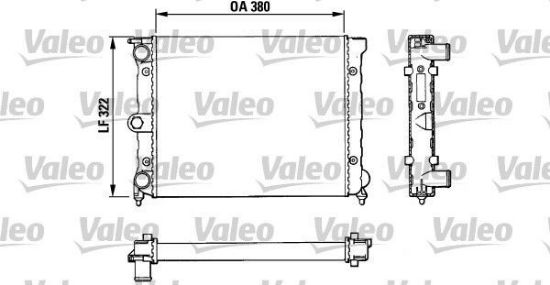 Obrázok Chladič motora VALEO  883818