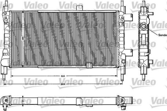 Obrázok Chladič motora VALEO  883856