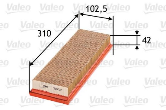 Obrázok Vzduchový filter VALEO  585002