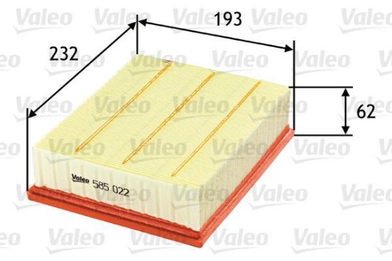 Obrázok Vzduchový filter VALEO  585022