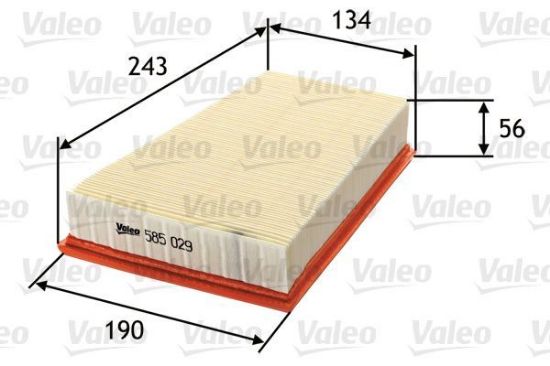 Obrázok Vzduchový filter VALEO  585029