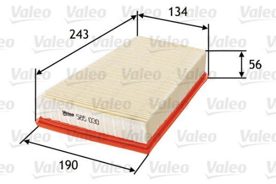 Obrázok Vzduchový filter VALEO  585030