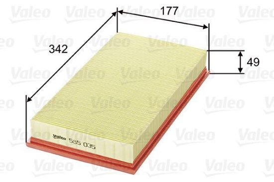 Obrázok Vzduchový filter VALEO  585035