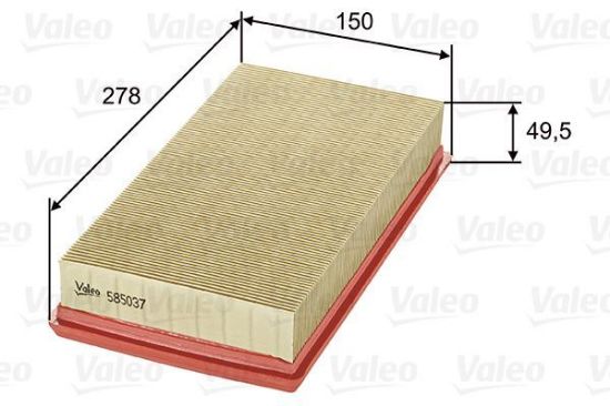 Obrázok Vzduchový filter VALEO  585037