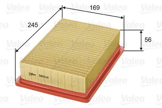 Obrázok Vzduchový filter VALEO  585041