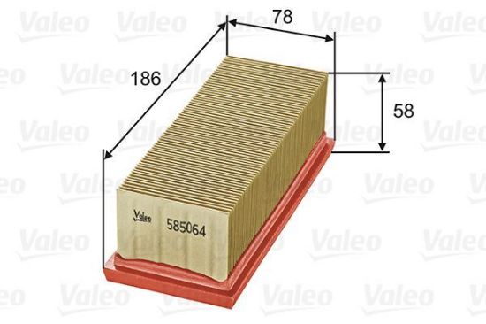 Obrázok Vzduchový filter VALEO  585064