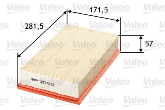 Obrázok Vzduchový filter VALEO  585065