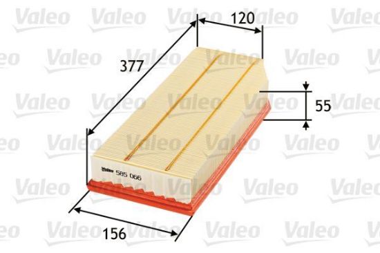 Obrázok Vzduchový filter VALEO  585066
