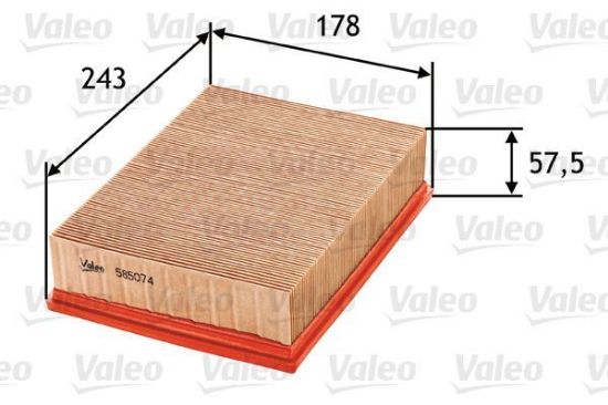 Obrázok Vzduchový filter VALEO  585074