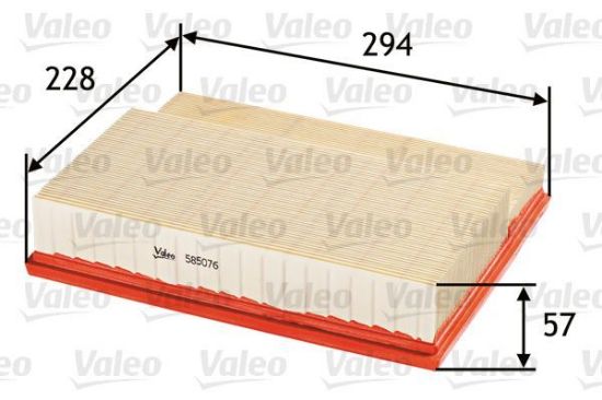 Obrázok Vzduchový filter VALEO  585076