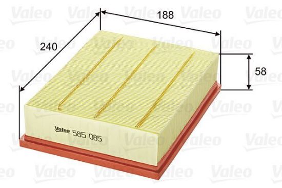 Obrázok Vzduchový filter VALEO  585085