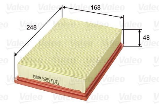Obrázok Vzduchový filter VALEO  585090