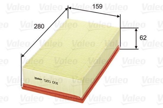 Obrázok Vzduchový filter VALEO  585091
