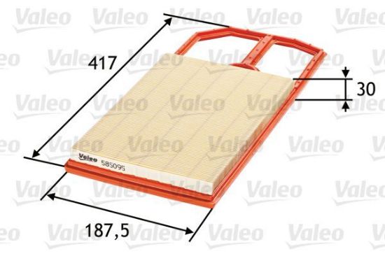 Obrázok Vzduchový filter VALEO  585095