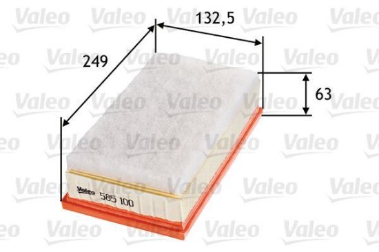 Obrázok Vzduchový filter VALEO  585100