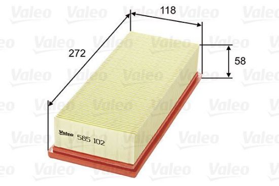 Obrázok Vzduchový filter VALEO  585102