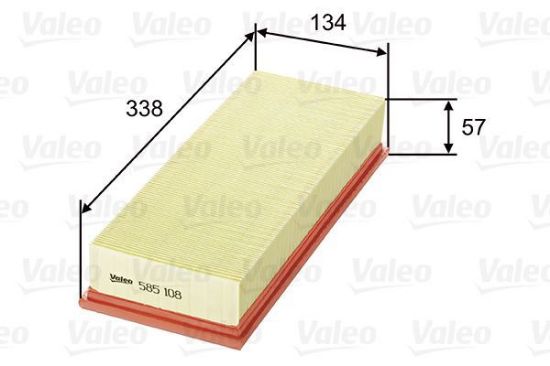 Obrázok Vzduchový filter VALEO  585108