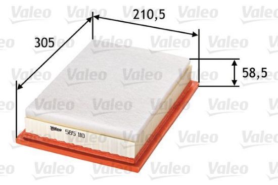 Obrázok Vzduchový filter VALEO  585110
