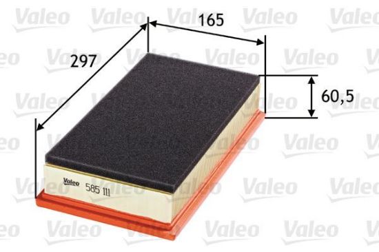 Obrázok Vzduchový filter VALEO  585111