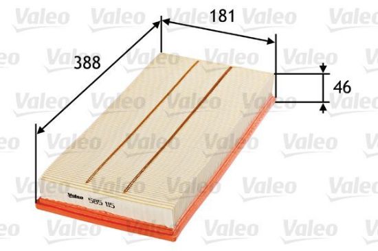 Obrázok Vzduchový filter VALEO  585115
