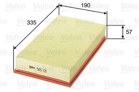 Obrázok Vzduchový filter VALEO  585121