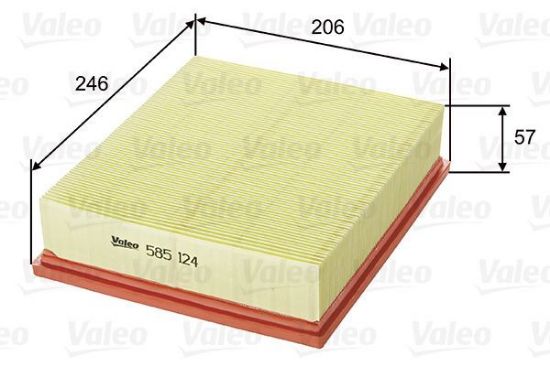 Obrázok Vzduchový filter VALEO  585124