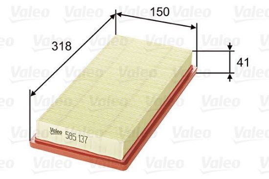 Obrázok Vzduchový filter VALEO  585137