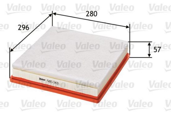 Obrázok Vzduchový filter VALEO  585143