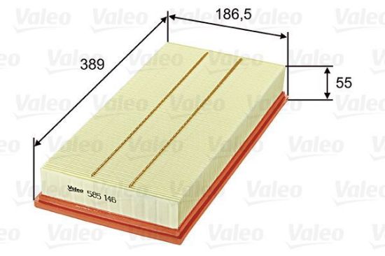 Obrázok Vzduchový filter VALEO  585146