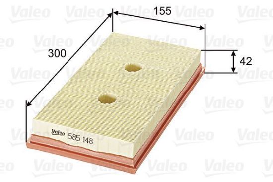 Obrázok Vzduchový filter VALEO  585148