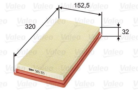 Obrázok Vzduchový filter VALEO  585155