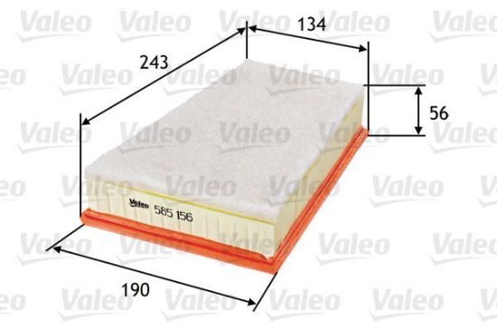 Obrázok Vzduchový filter VALEO  585156