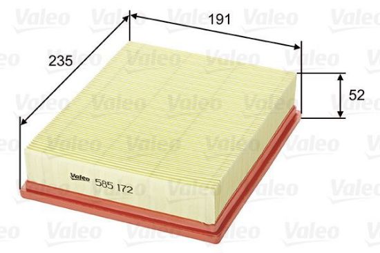 Obrázok Vzduchový filter VALEO  585172