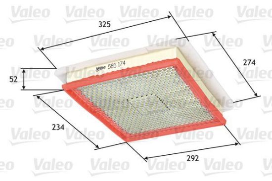 Obrázok Vzduchový filter VALEO  585174