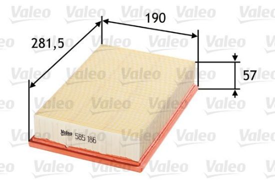 Obrázok Vzduchový filter VALEO  585186