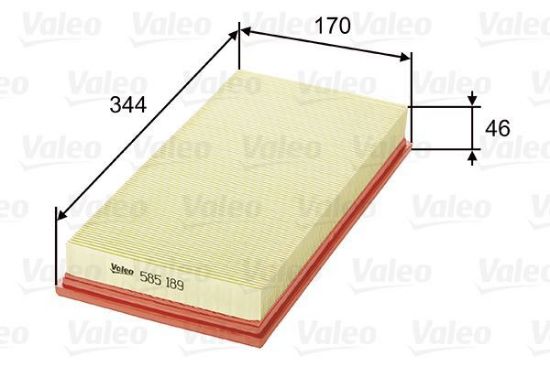 Obrázok Vzduchový filter VALEO  585189