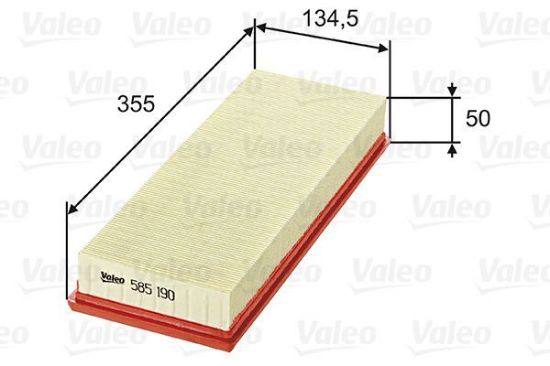 Obrázok Vzduchový filter VALEO  585190