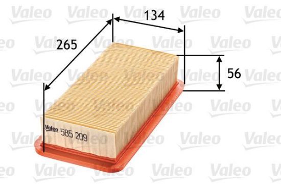 Obrázok Vzduchový filter VALEO  585209
