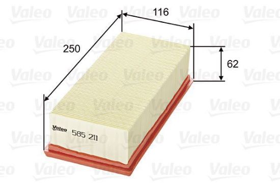 Obrázok Vzduchový filter VALEO  585211