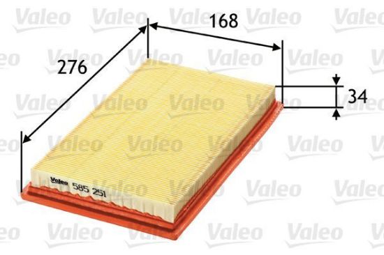 Obrázok Vzduchový filter VALEO  585251