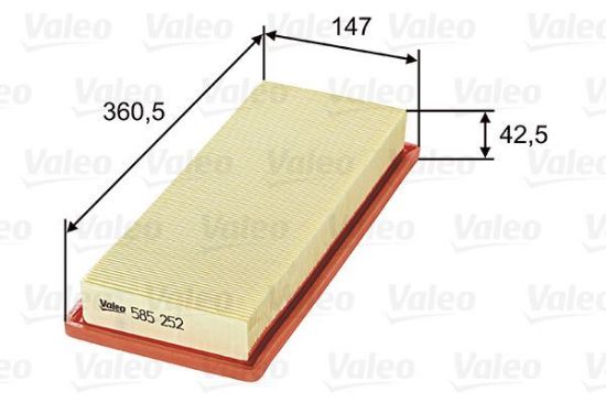 Obrázok Vzduchový filter VALEO  585252