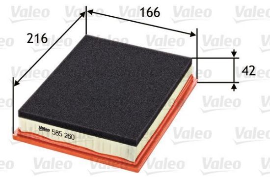 Obrázok Vzduchový filter VALEO  585260